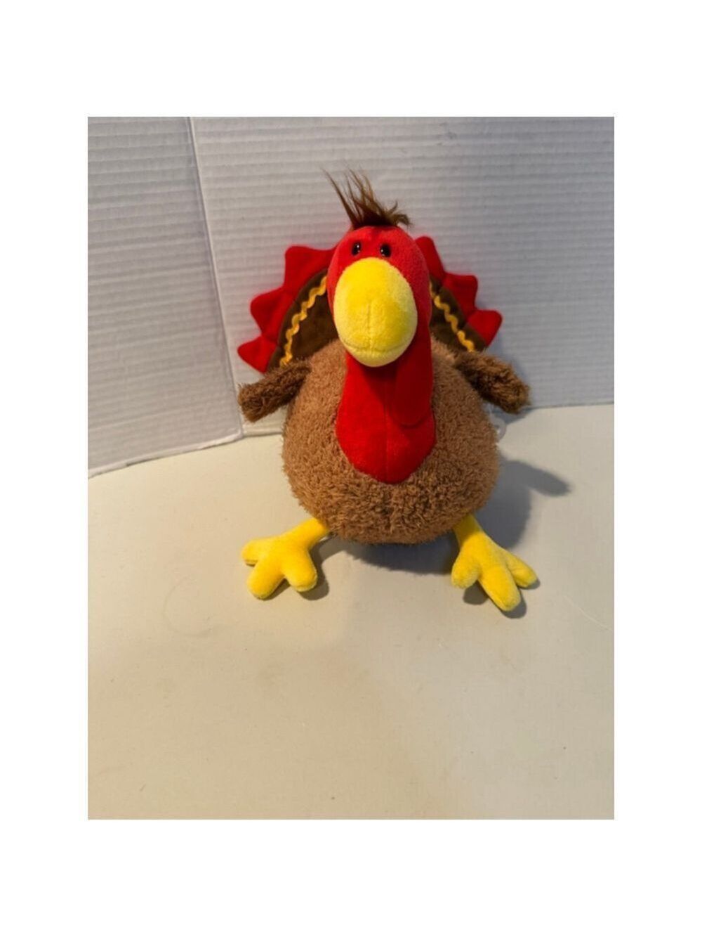 Baby GUND Turkey Stuffed Animal Brown Red